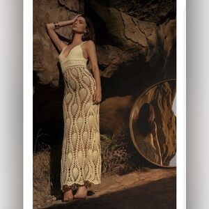 Great Escape Crochet Maxi Dress new with tags